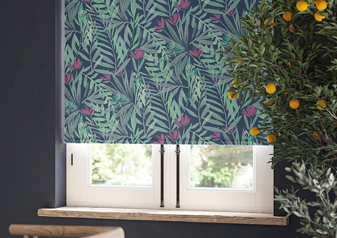 Watercolour Jungle, Night - Twist&Fit Roller Blind - Image 5
